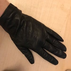 Vintage black leather gloves from Florence